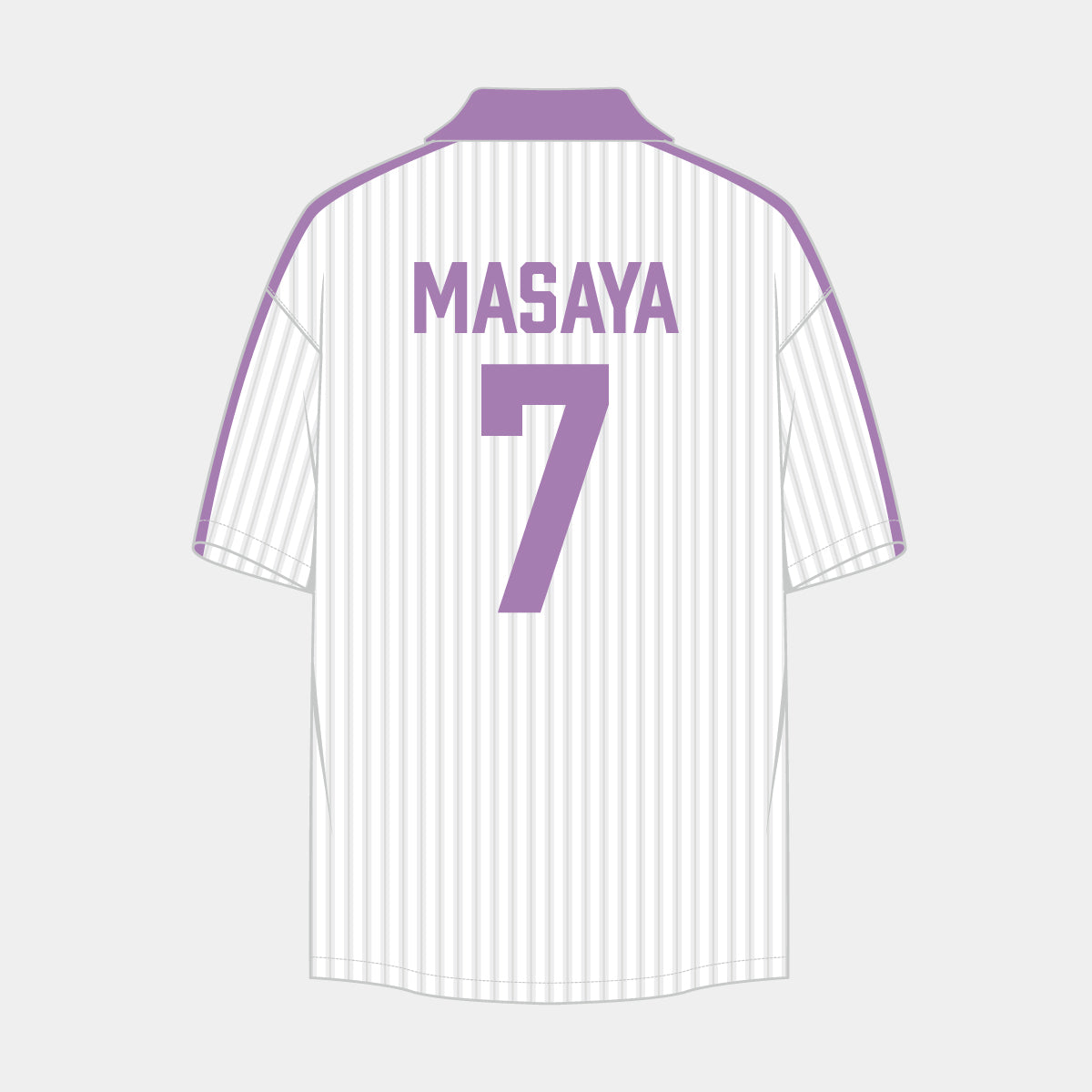背番号ネームサッカーシャツ